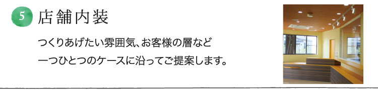 5.店舗内装